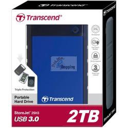 TRANSCEND STOREJET H3B 2TB 2,5 USB 3.0 MOD. TS2TSJ25H3B EAN 0760557828129