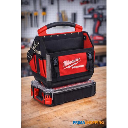 PACKOUT Borse portautensili aperte Milwaukee 40 cm + PACKOUT Compact Organiser Milwaukee