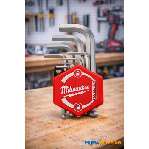 Set compatto di Chiavi esagonali con punta sferica Milwaukee (9 pezzi)