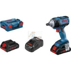Bosch GDS18V-300 Avvitatore a percussione a batteria con 2 batterie da 4Ah 18V Li-Ion con valigetta L-BOXX 136