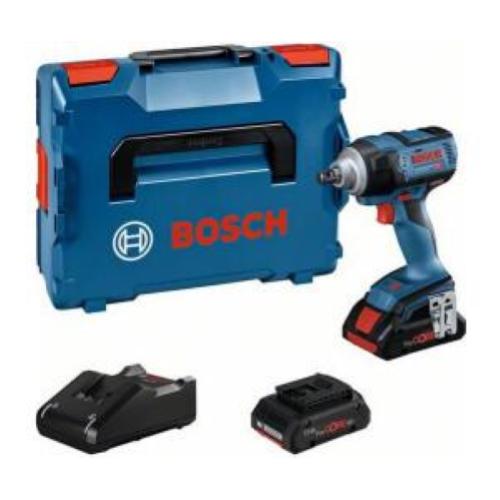 Bosch GDS18V-300 Avvitatore a percussione a batteria con 2 batterie da 4Ah 18V Li-Ion con valigetta L-BOXX 136