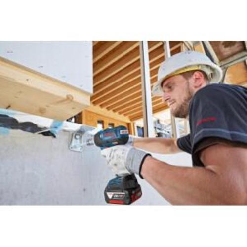 Bosch GDS18V-300 Avvitatore a percussione a batteria con 2 batterie da 4Ah 18V Li-Ion con valigetta L-BOXX 136