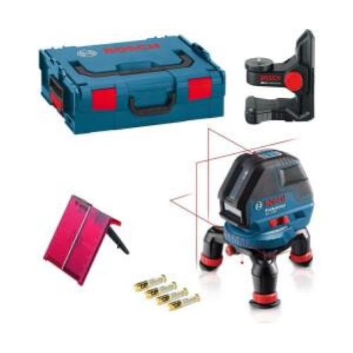 Laser a linea della Croce Rossa Bosch GLL3-50 + BM1 + L-Boxx
