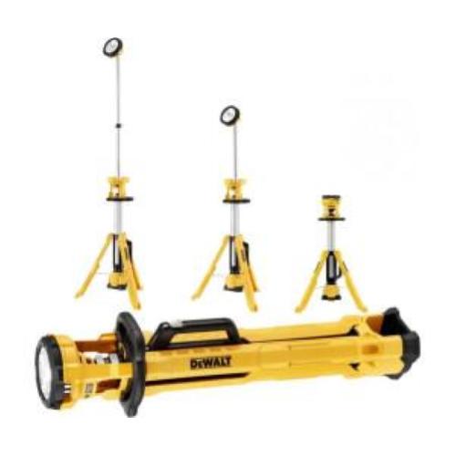 Lampada treppiede senza fili DeWalt DCL079-XJ solo corpo macchina 18V agli ioni di litio