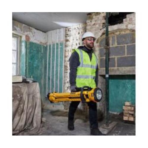 Lampada treppiede senza fili DeWalt DCL079-XJ solo corpo macchina 18V agli ioni di litio