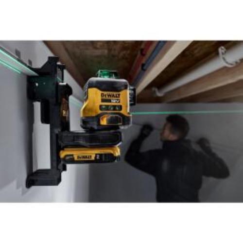 DeWalt DCLE34031D1-QW Laser a linee incrociate verde con 1 batterie da 2Ah 18V Li-Ion con custodia