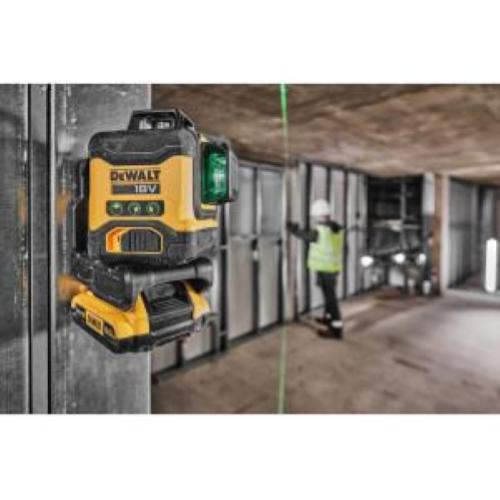 DeWalt DCLE34031D1-QW Laser a linee incrociate verde con 1 batterie da 2Ah 18V Li-Ion con custodia