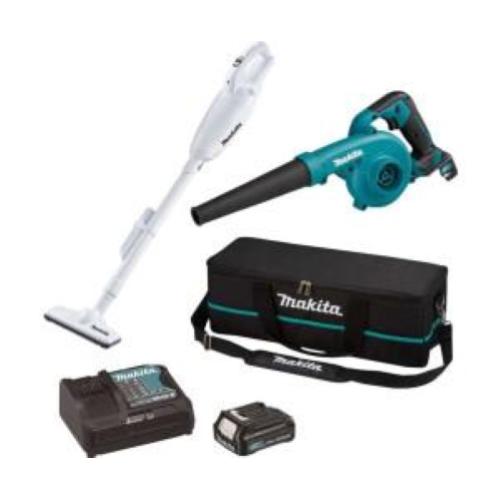 Kit combinato cordless Makita CLX245SAX1 con 1 batterie da 2Ah 12V agli ioni di litio