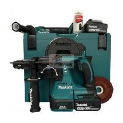 Kit combinato cordless Makita DLX3119TJ con 3 batterie da 5Ah 18V Li-Ion con 2 Makpac