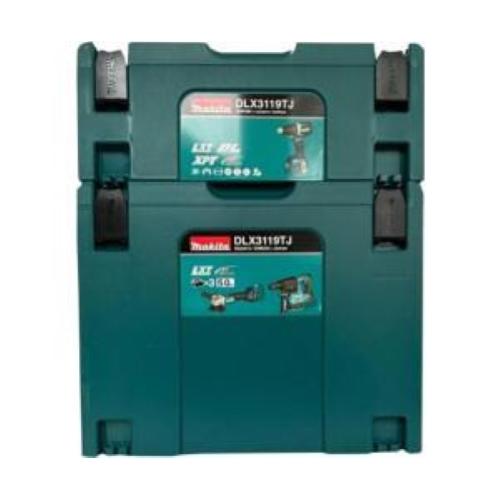 Kit combinato cordless Makita DLX3119TJ con 3 batterie da 5Ah 18V Li-Ion con 2 Makpac