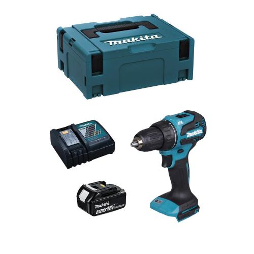 Trapano Avvitatore MAKITA DDF490RFJ1 (1 x 3,0 Ah + DC18RC + MAKPAC 2)