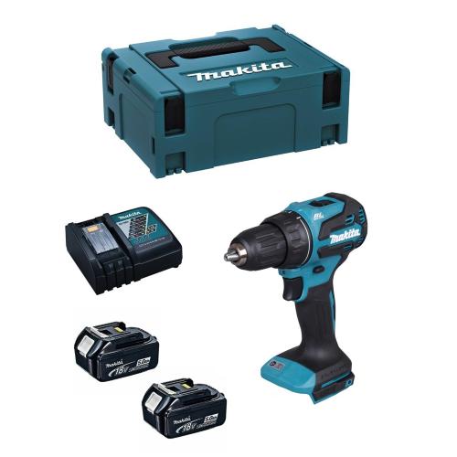 Trapano Avvitatore MAKITA DDF490RTJ (2 x 5,0Ah + DC18RC + MAKPAC 2)