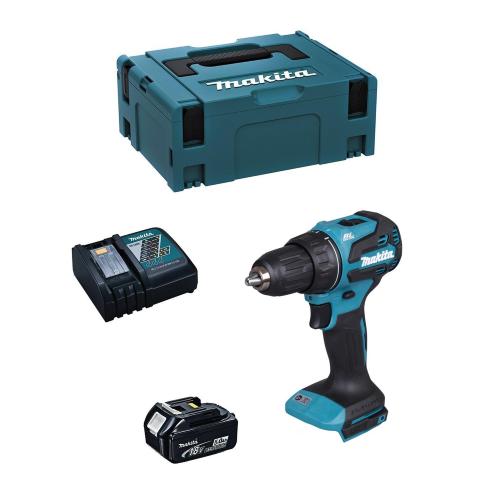 Trapano Avvitatore MAKITA DDF490RTJ1 (1 x 5,0 Ah + DC18RC + MAKPAC 2)