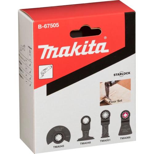 Makita B-67505 Set Starlock per Pavimenti 4 Pezzi