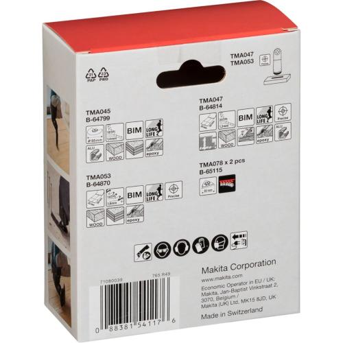 Makita B-67511 Set Starlock per Carpenteria 5 Pezzi