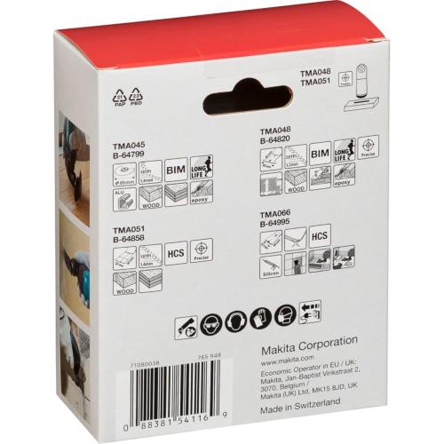 Makita B-67505 Set Starlock per Pavimenti 4 Pezzi