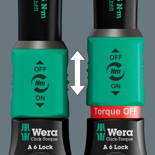 Wera Click-Torque Lock A6 Chiave Dinamometrica Regolabile