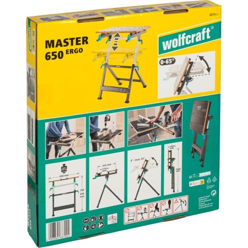 Wolfcraft Master 650 Ergo Banco da Lavoro e Serraggio