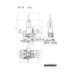 Metabo OFE738 RIFILATORE 710W