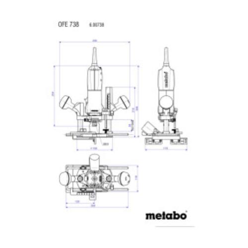 Metabo OFE738 RIFILATORE 710W