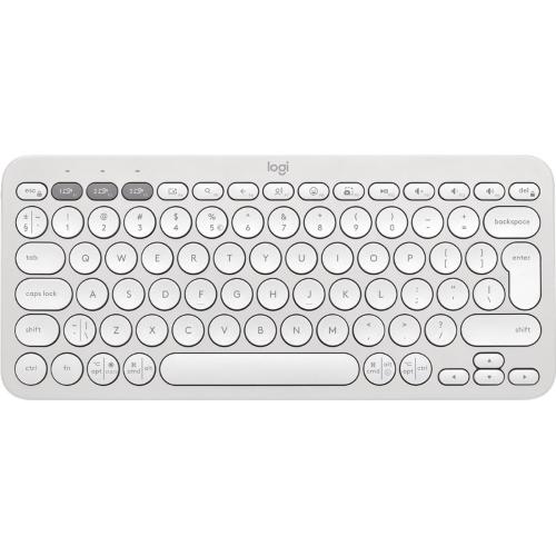 Logitech Pebble Keys 2 K380s Tastiera Bluetooth Bianco