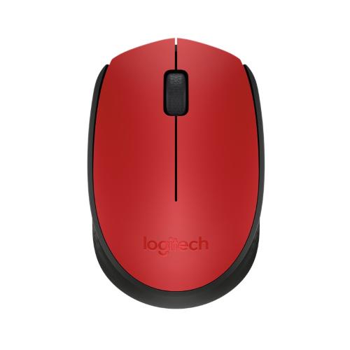 Logitech M171 Mouse Wireless Rosso Nero