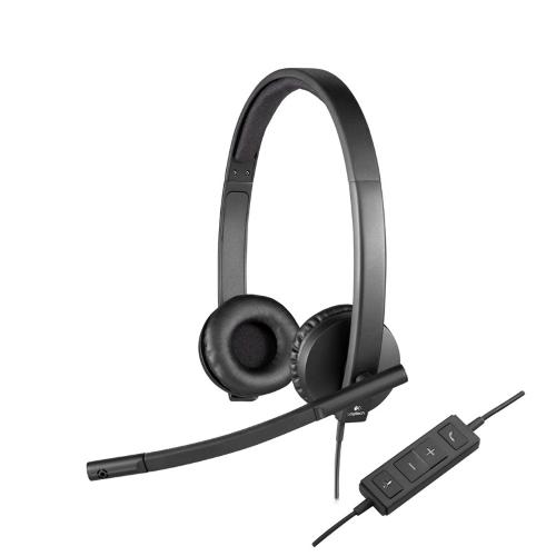 Logitech H570e Stereo Cuffie con Microfono USB-A