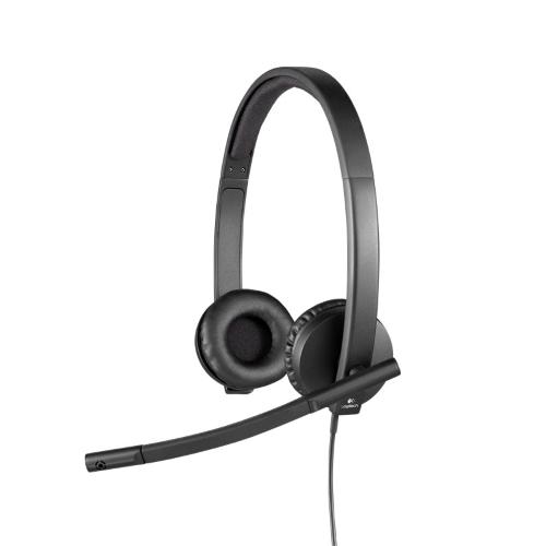 Logitech H570e Stereo Cuffie con Microfono USB-A