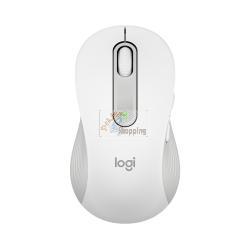 Logitech Signature M650 L Mouse Wireless Mancino Bianco