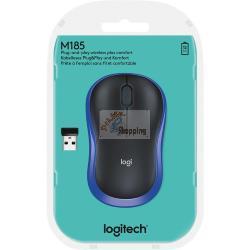 Logitech M185 Mouse Wireless Blu
