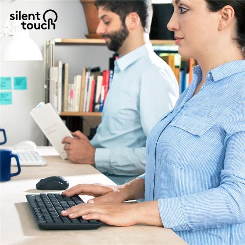 Logitech MK295 Silent Combo Tastiera e Mouse Wireless