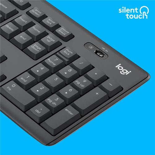 Logitech MK295 Silent Combo Tastiera e Mouse Wireless
