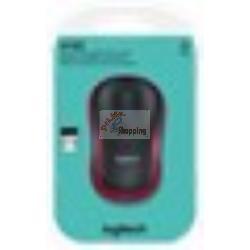 Logitech M185 Mouse Wireless Rosso