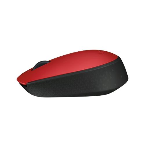 Logitech M171 Mouse Wireless Rosso Nero