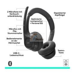 Logitech Zone 305 981-001458 Cuffie Bluetooth Teams
