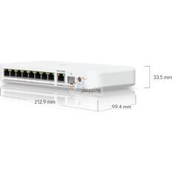 Ubiquiti UniFi Flex 2.5G PoE USW-Flex-2.5G-8-PoE Switch 10 Porte