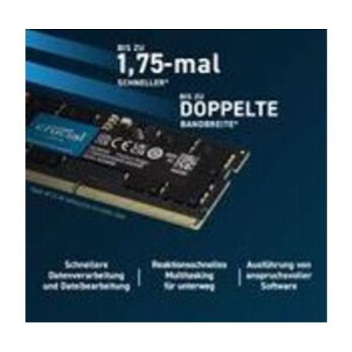 Crucial CT2K8G56C46S5 SO-DIMM DDR5-5600 16GB Kit 2x8GB