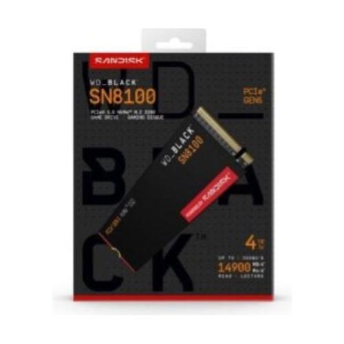 WD Black SN8100 WDS400T1X0M-00CMT0 SSD M.2 NVMe 4TB Gen 5
