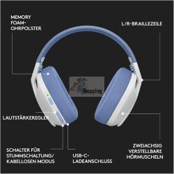 LOGITECH G G435 LIGHTSPEED BIANCO MOD. 981-001074 EAN 5099206097490