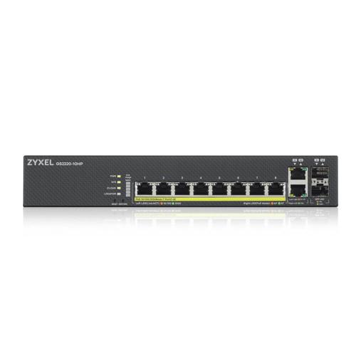 ZYXEL GS2220-10HP 8-PORT + 2X SFP/RJ45 GB POE MOD. GS2220-10HP-EU0101F EAN 4718937607402