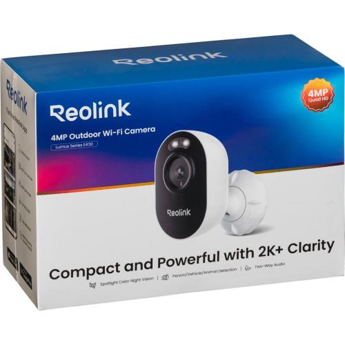 REOLINK LUMUS SERIES E430 4MP WIFI TELECAMERA ERSTENI MOD. WCLMC2KP01 EAN 6975253983773