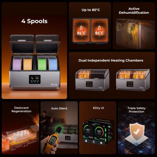 CREALITY SPACE PI X4 FILAMENT DRYER MOD. 4005010100 EAN 6977905741236