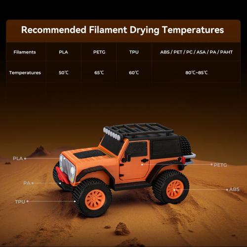 CREALITY SPACE PI X4 FILAMENT DRYER MOD. 4005010100 EAN 6977905741236