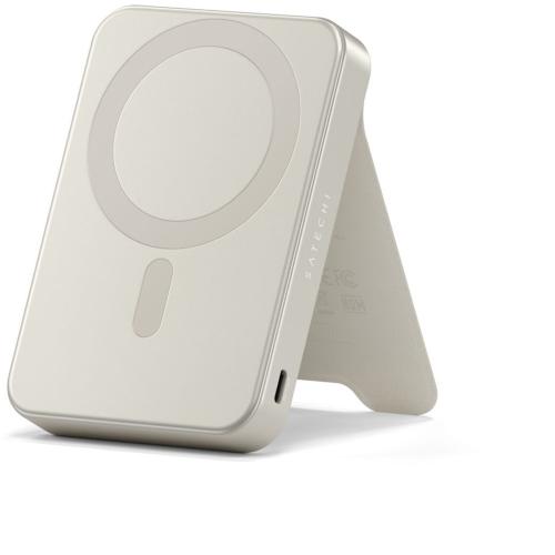 SATECHI ONTHEGO MAGNETIC QI2 POWERBANK STAND 10000 MAH SABBIA MOD. ST-B10Q2SW EAN 0810086362172