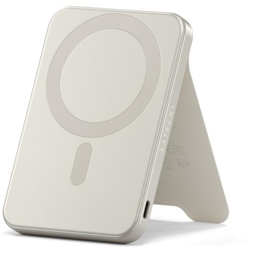 SATECHI ONTHEGO MAGNETIC QI2 POWERBANK STAND 5000 MAH SABBIA MOD. ST-B5Q2SW EAN 0810086362189