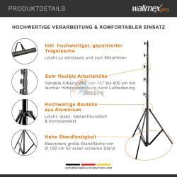 WALIMEX PRO JUMBO AIR 600CM LAMPENSTATIV MOD. 1017362 EAN 4250234573627
