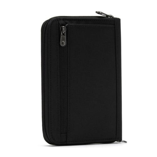 PACSAFE RFIDSAFE COMPACT TRAVEL ORGANIZER JET BLACK MOD. 11020130 EAN 0688334008529