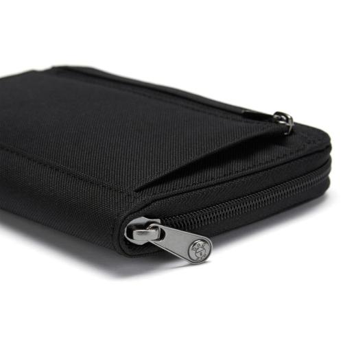 PACSAFE RFIDSAFE COMPACT TRAVEL ORGANIZER JET BLACK MOD. 11020130 EAN 0688334008529