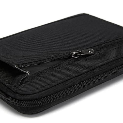PACSAFE RFIDSAFE COMPACT TRAVEL ORGANIZER JET BLACK MOD. 11020130 EAN 0688334008529