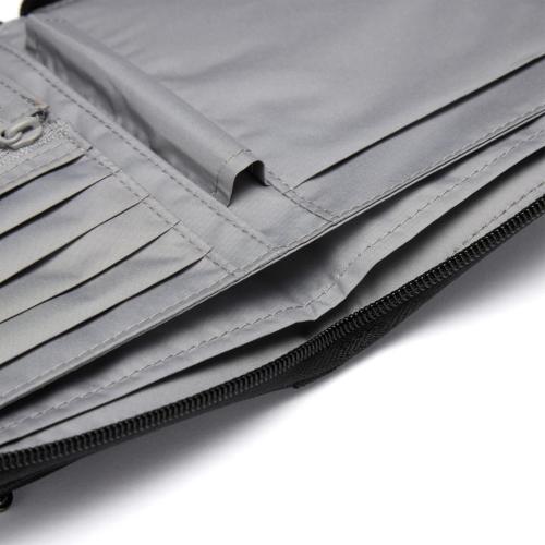 PACSAFE RFIDSAFE COMPACT TRAVEL ORGANIZER JET BLACK MOD. 11020130 EAN 0688334008529